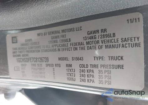 2012 Chevrolet Colorado 2Lt from USA, damaged, VIN 1GCHSDFE7C8126739